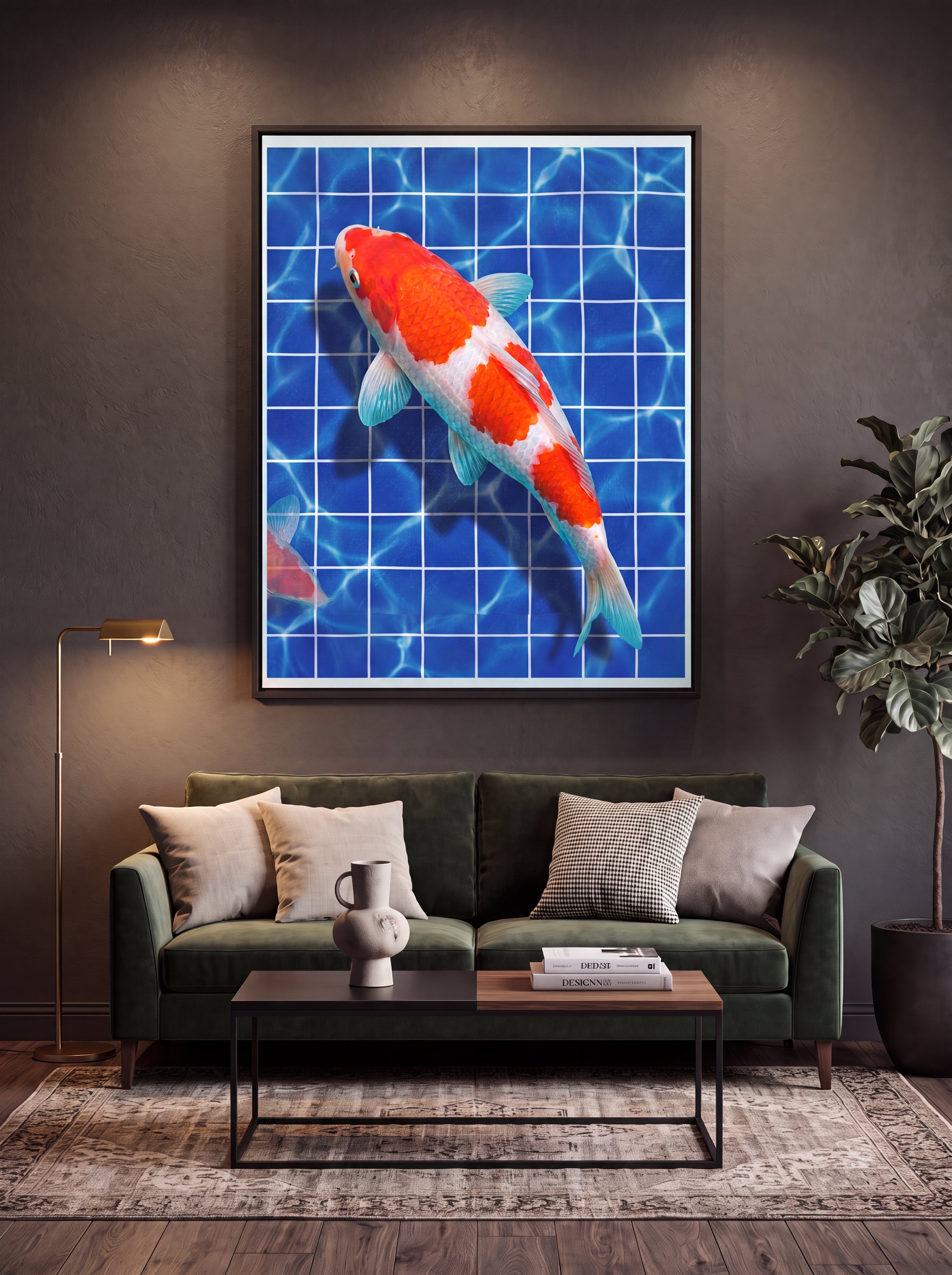 Kōhaku Koi | Japanese Streetwear Fish Canvas Wall Art