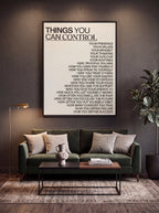 Things You Can Control | Stoic Mindset Canvas Wall Art
