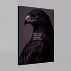 Show Up Daily Until Good Becomes Unstoppable | Dark Eagle Canvas Wall Art