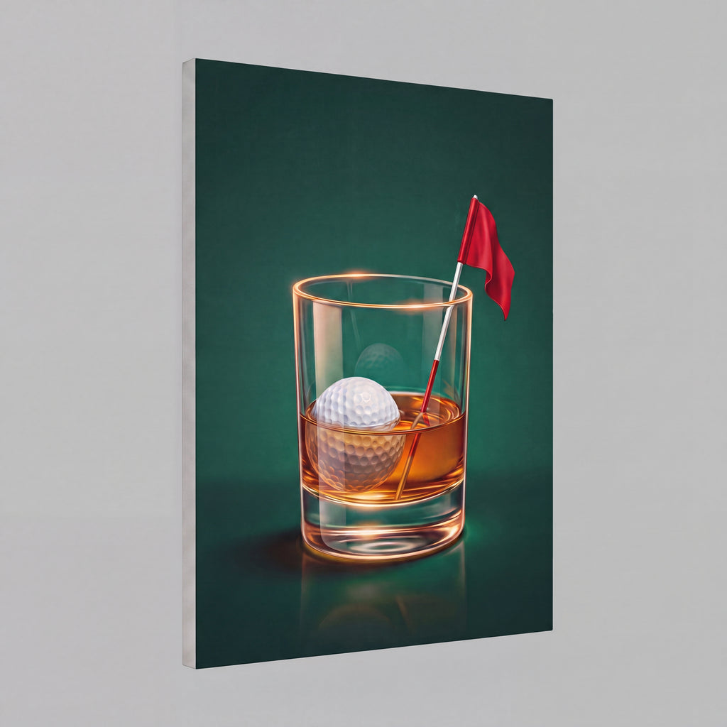 The 19th Hole | Golf Bar Retro Canvas Wall Art