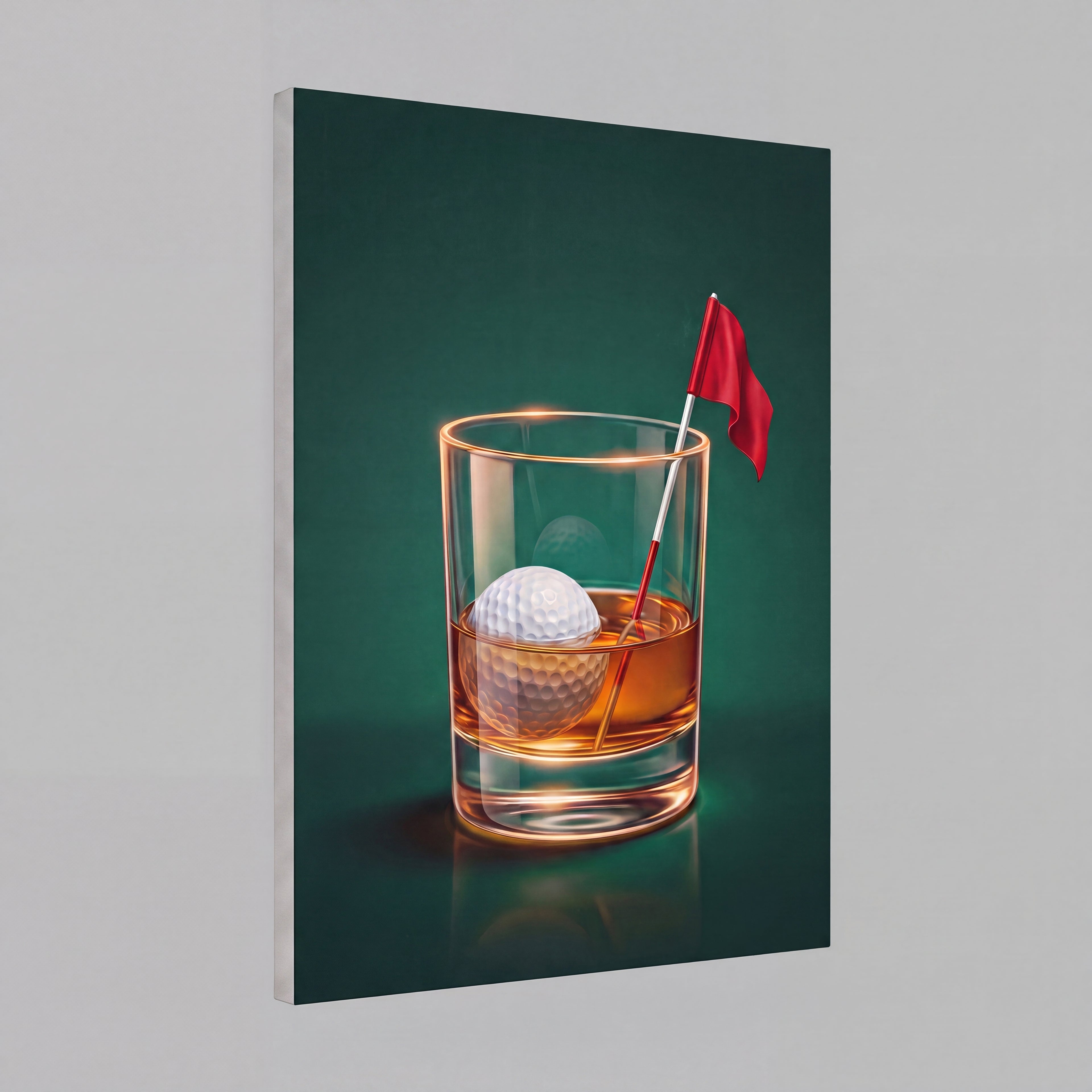 The 19th Hole | Golf Bar Retro Canvas Wall Art