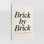 Brick By Brick | Motivational Hustle Canvas Wall Art