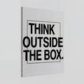 Think Outside The Box | Creative Typography Canvas Wall Art