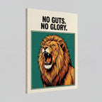 No Guts No Glory | Lion Streetwear Canvas Wall Art