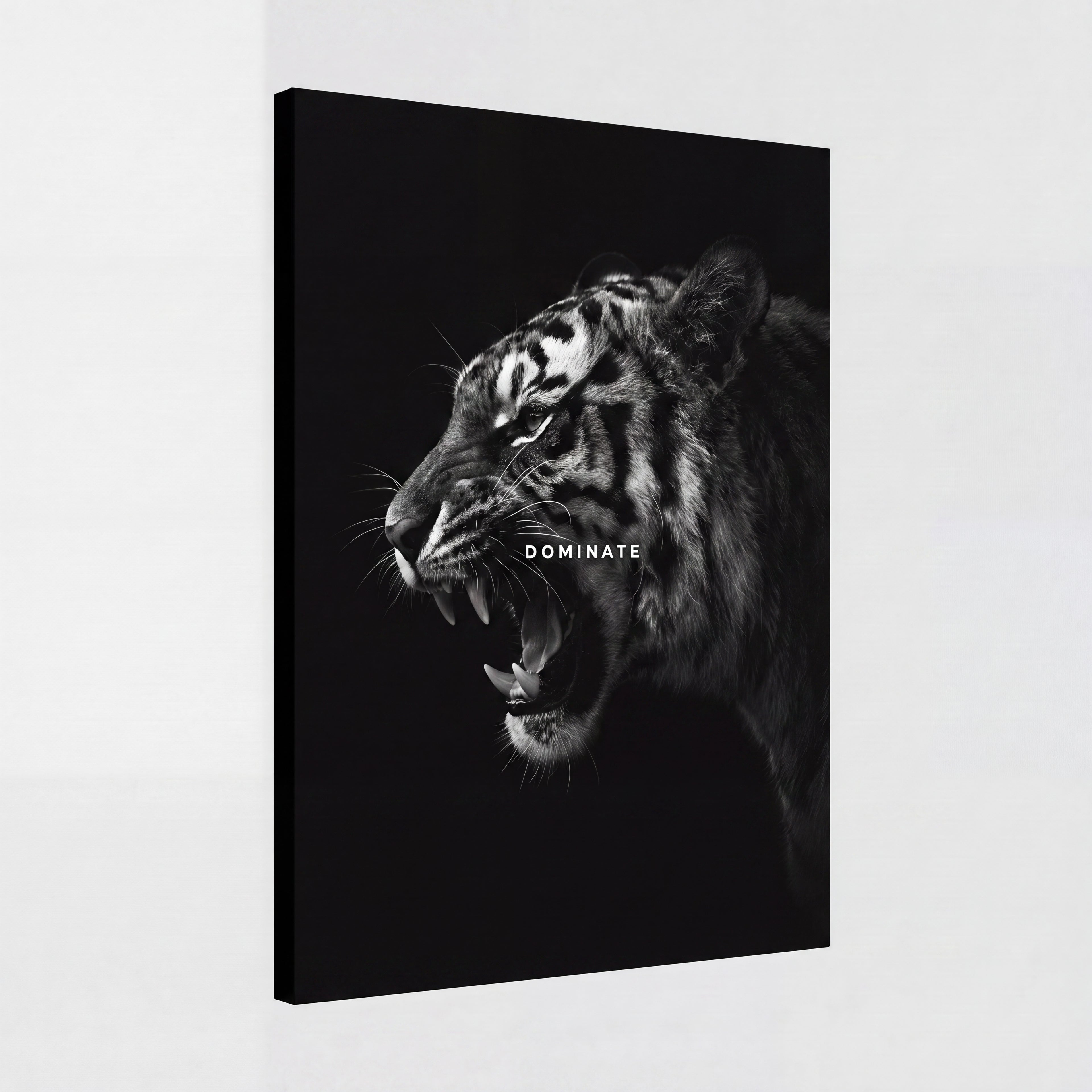 Dominate | Bold Motivational Typography Canvas Wall Art