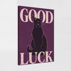 Good Luck | Japanese Lucky Cat Streetwear Canvas Wall Art
