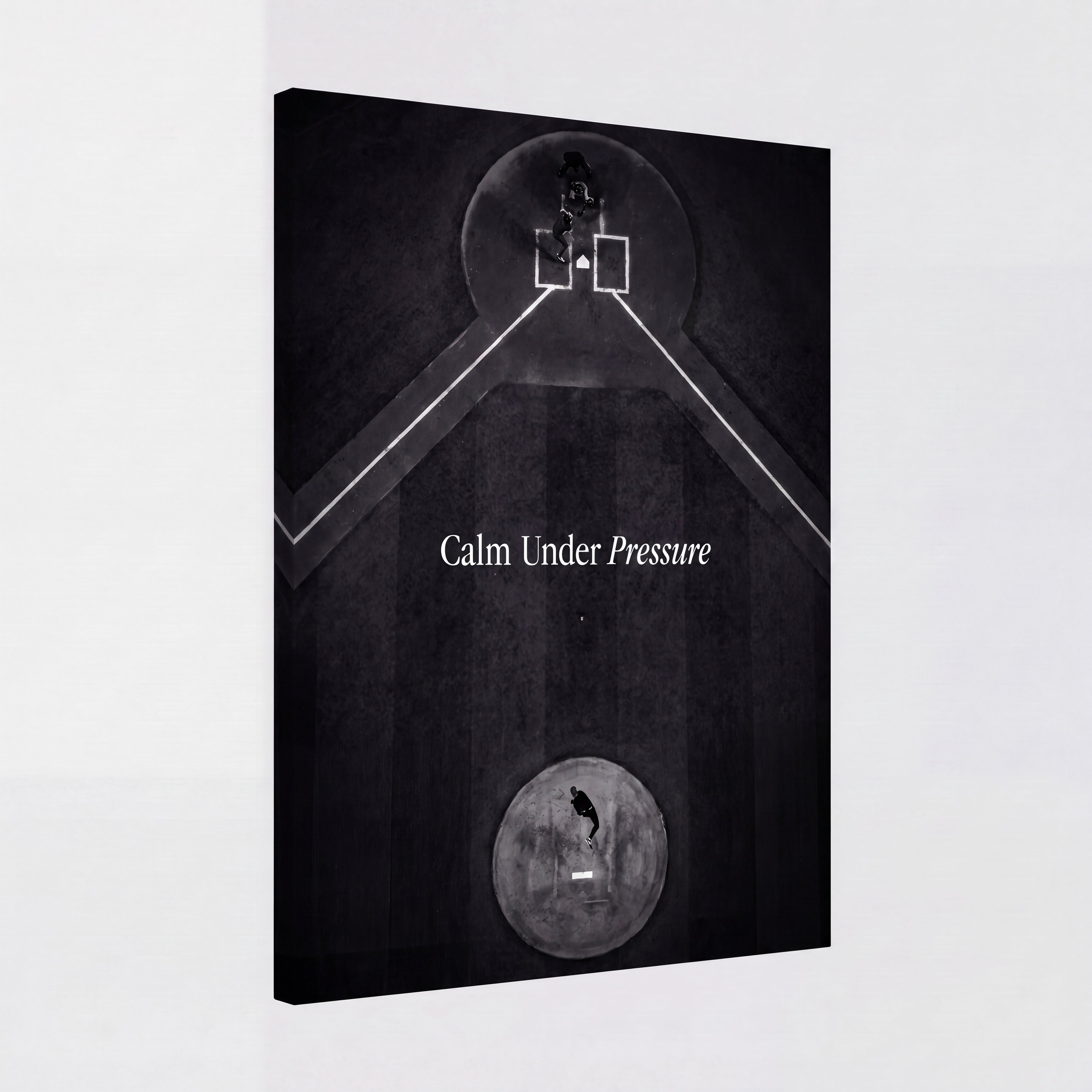 Calm Under Pressure | Baseball Mindset Canvas Wall Art