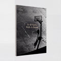 It All Starts With A Dream | Basketball Court Canvas Wall Art
