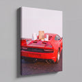 Cheat Day | Supercar & Fast Food Pop Art Canvas Wall Art