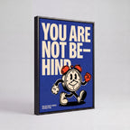 You Are Not Behind | Motivational Minimalist Canvas Wall Art