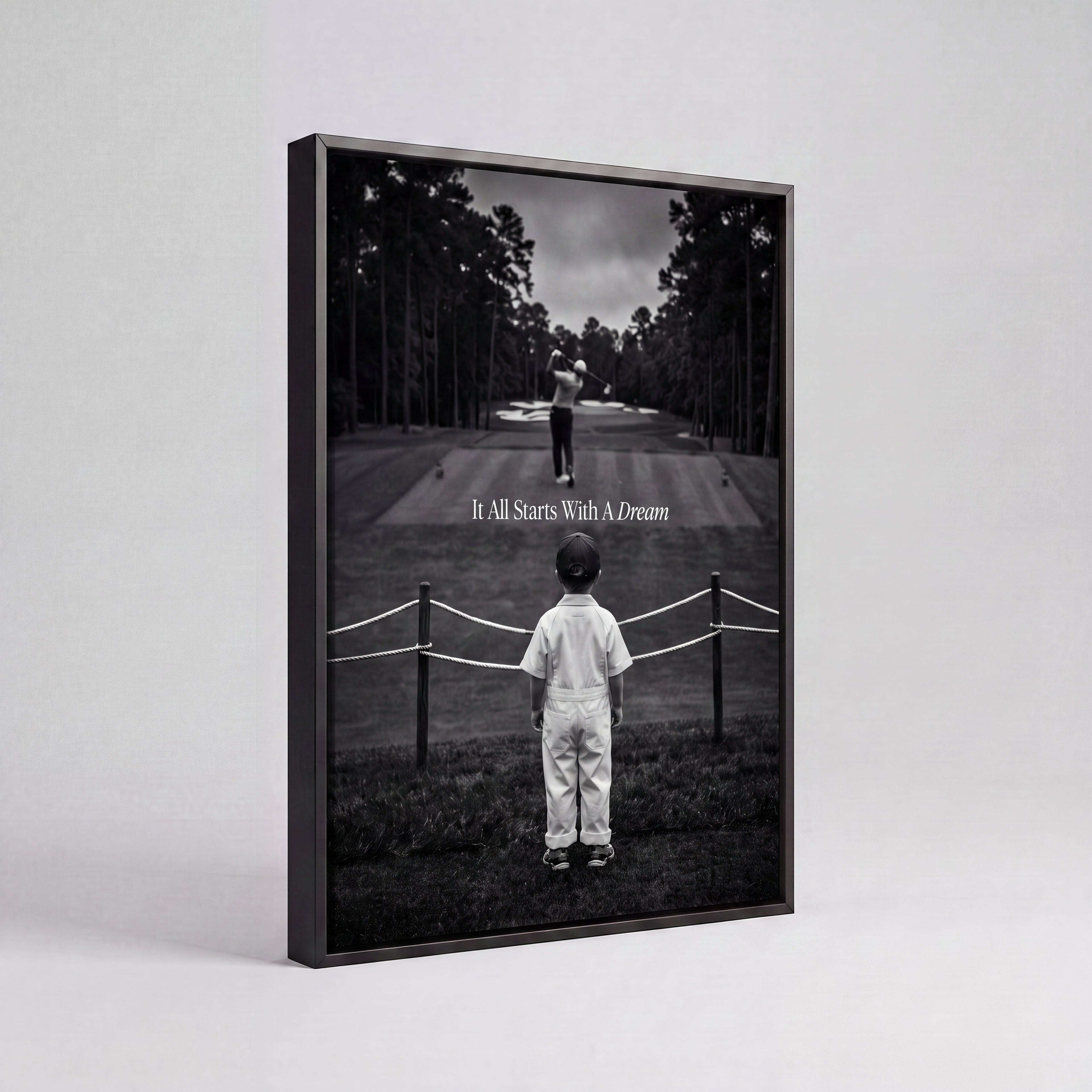 It All Starts With A Dream | Golf Course Canvas Wall Art