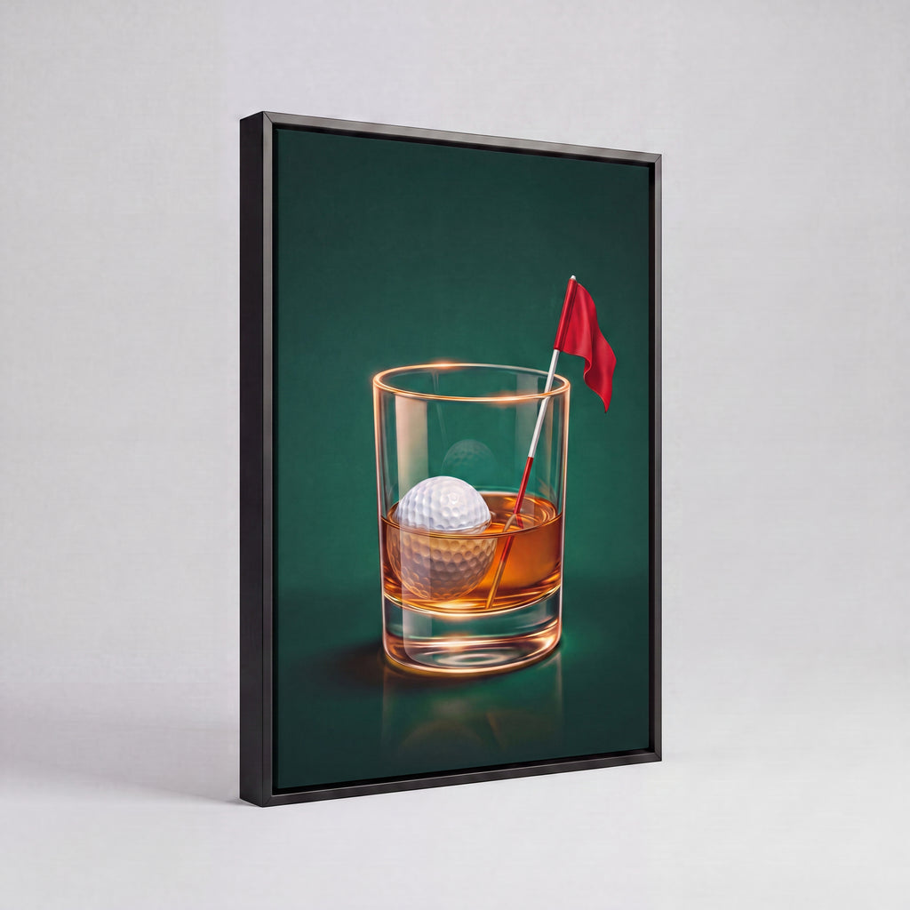 The 19th Hole | Golf Bar Retro Canvas Wall Art