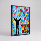 Dream In Color | Vibrant Abstract Inspirational Canvas Wall Art