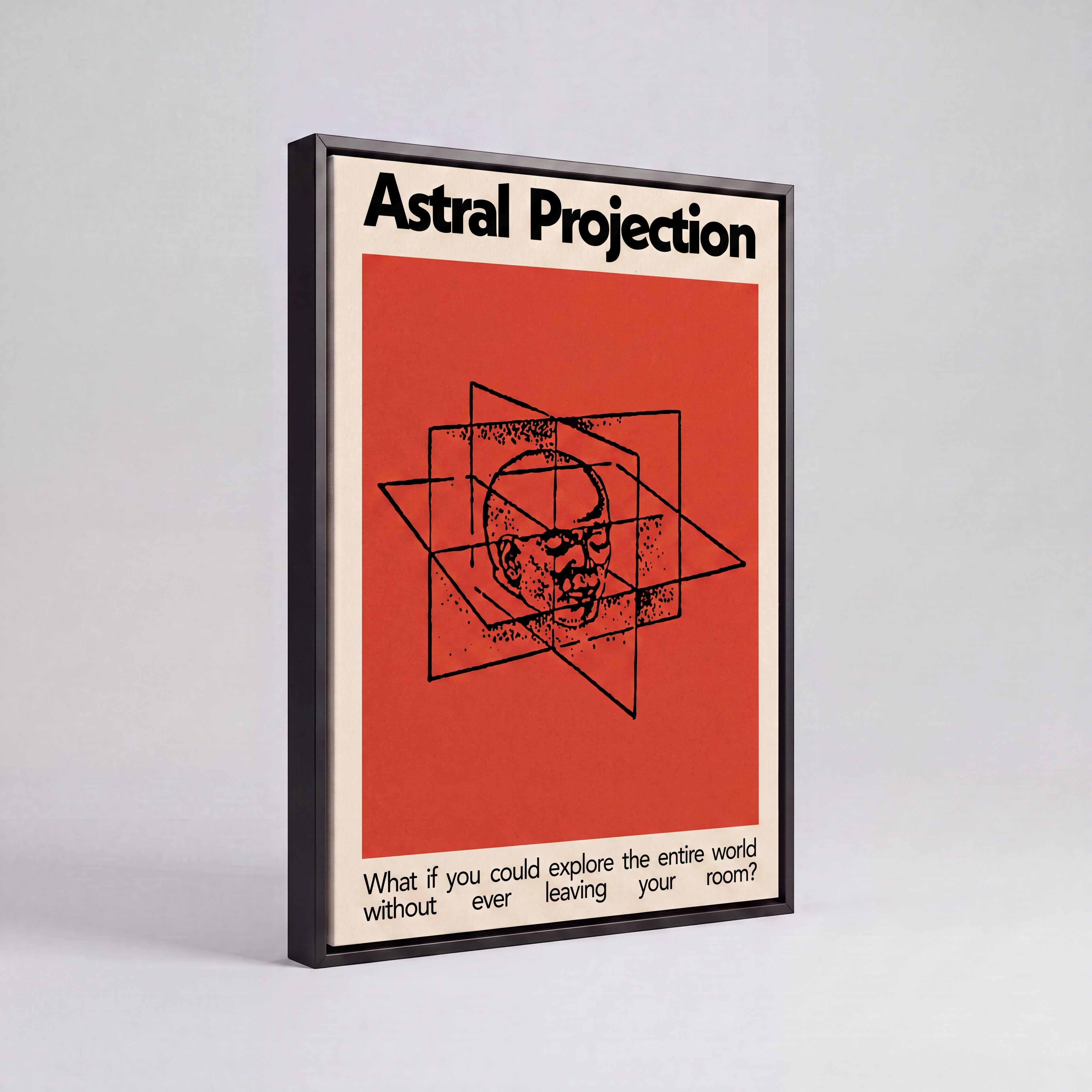 Astral Projection | Surreal Cosmic Meditation Canvas Wall Art
