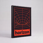 Horizon | Retro-Futurist Vortex Grid Canvas Wall Art
