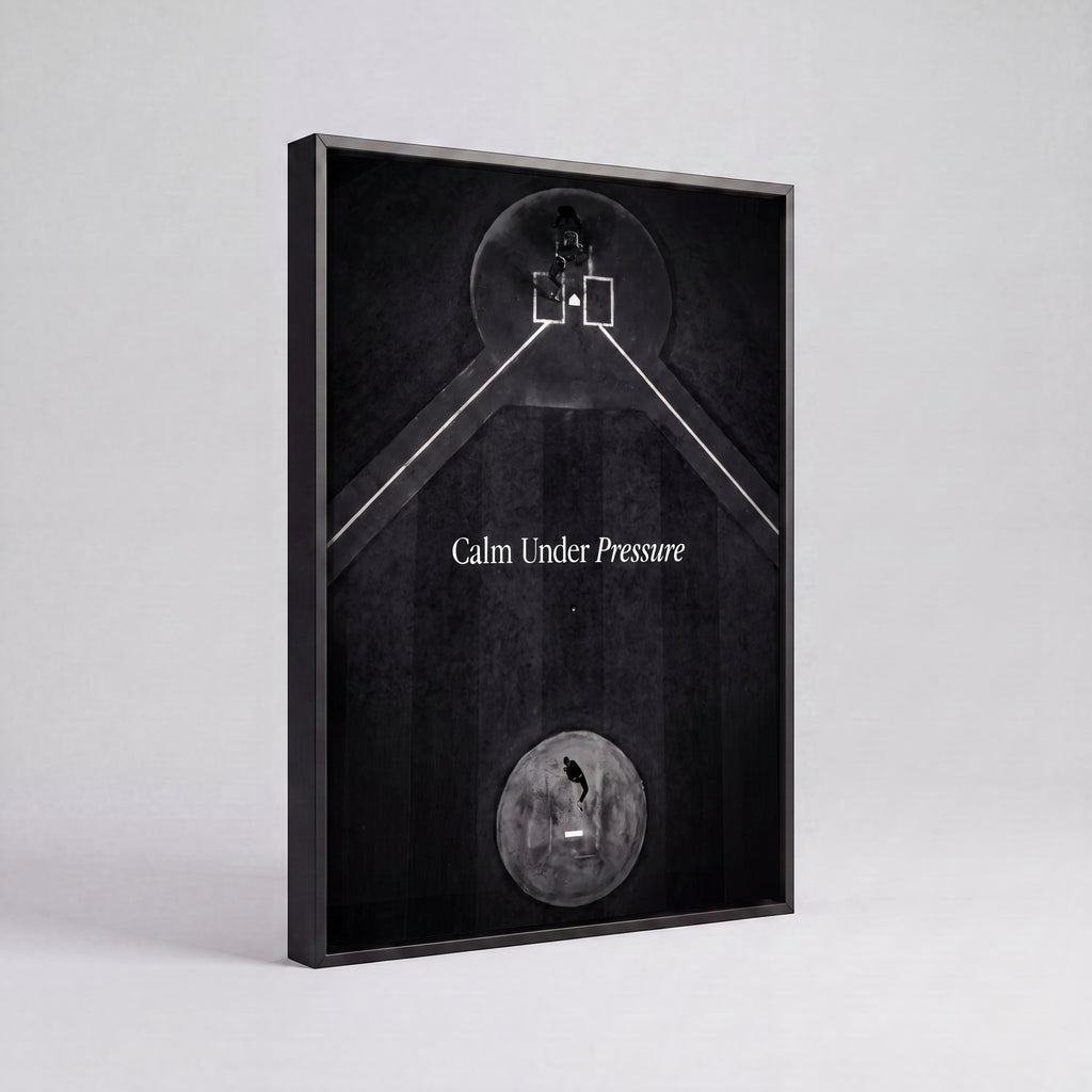 Calm Under Pressure | Baseball Mindset Canvas Wall Art