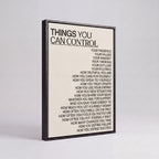 Things You Can Control | Stoic Mindset Canvas Wall Art