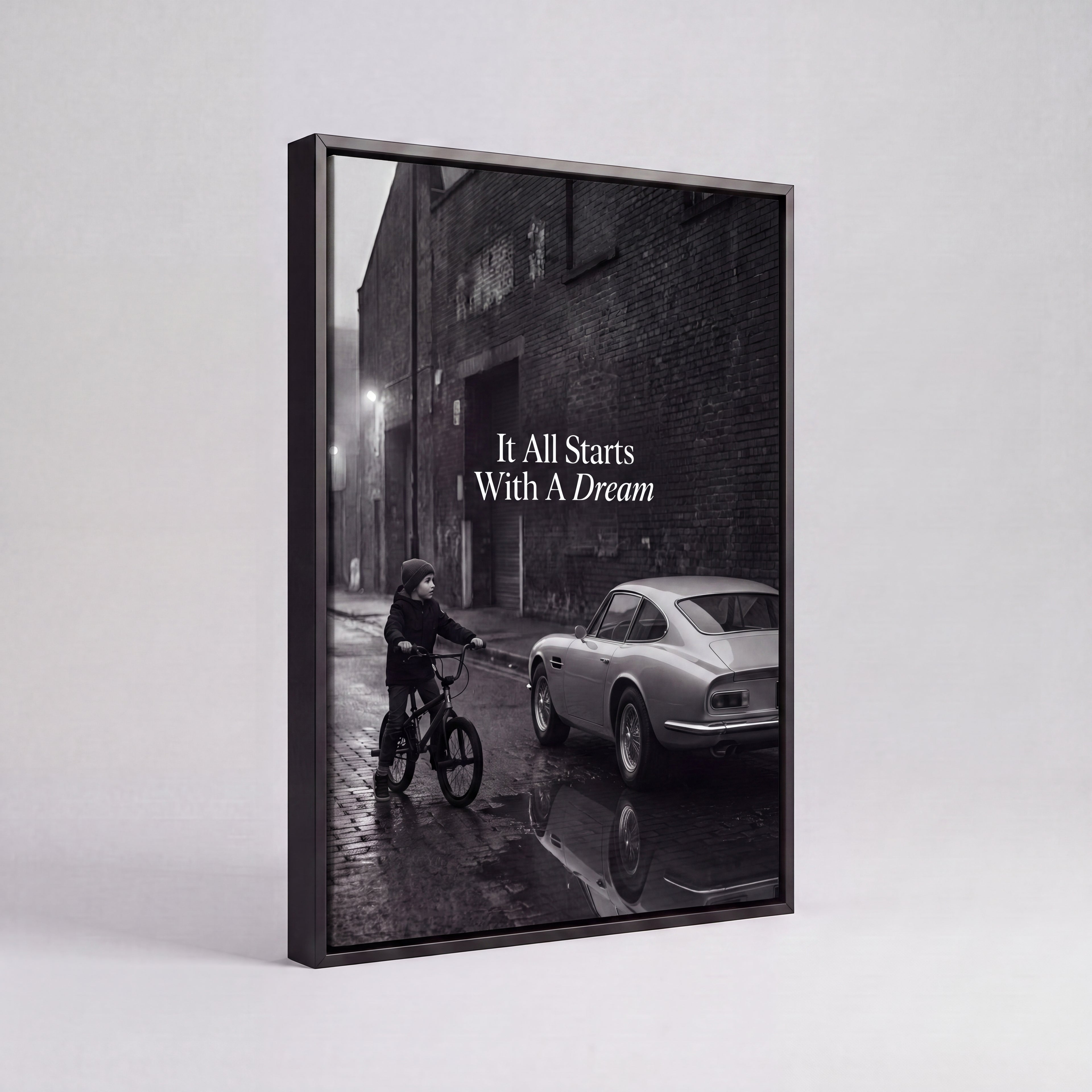 It All Starts With A Dream | Luxury Supercar Canvas Wall Art