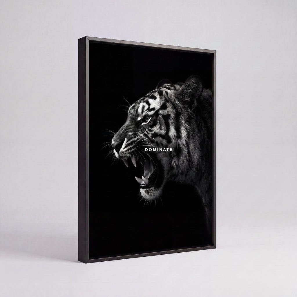 Dominate | Bold Motivational Typography Canvas Wall Art