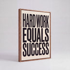 Hard Work Equals Success | Stoic Motivational Canvas Wall Art