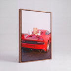 Cheat Day | Supercar & Fast Food Pop Art Canvas Wall Art