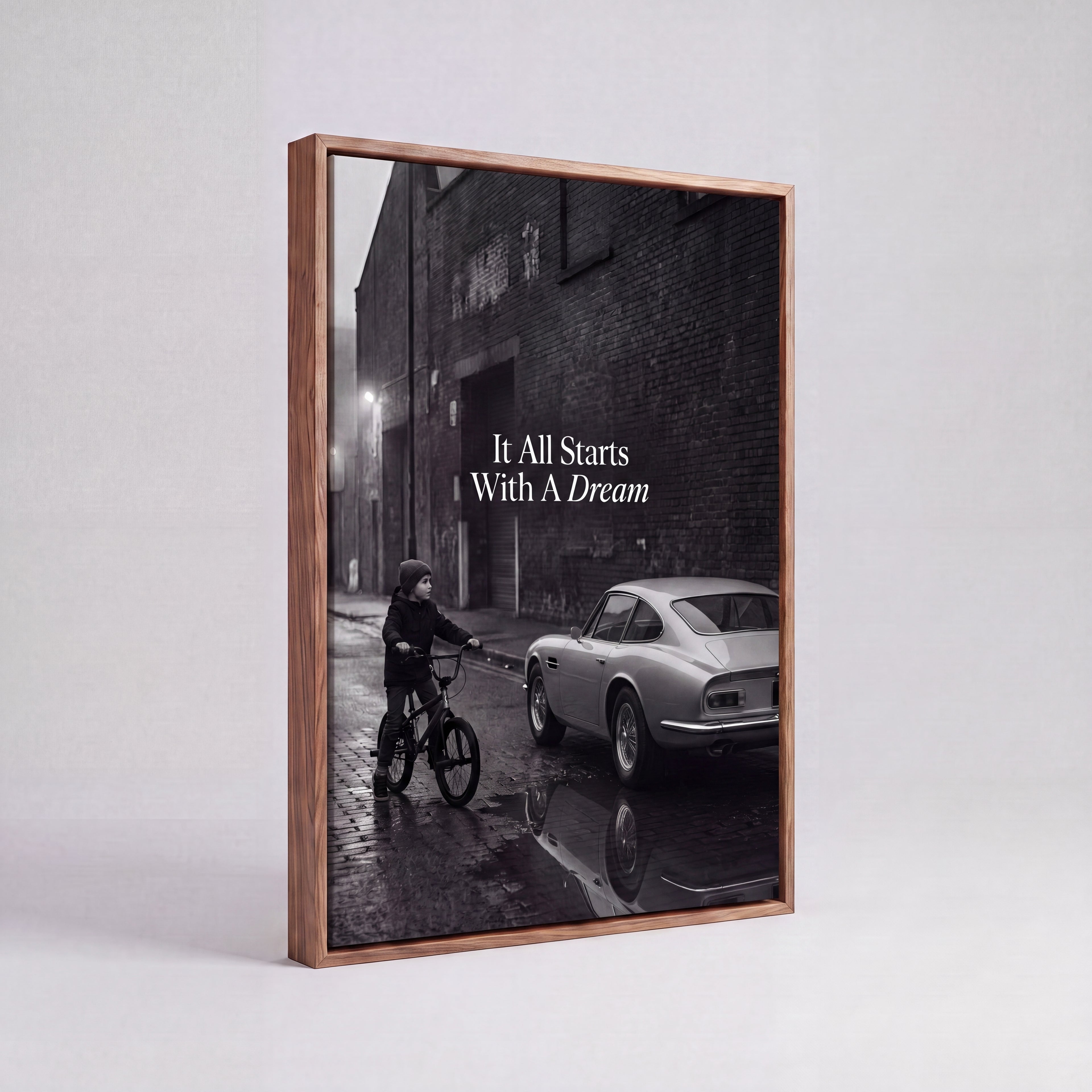 It All Starts With A Dream | Luxury Supercar Canvas Wall Art