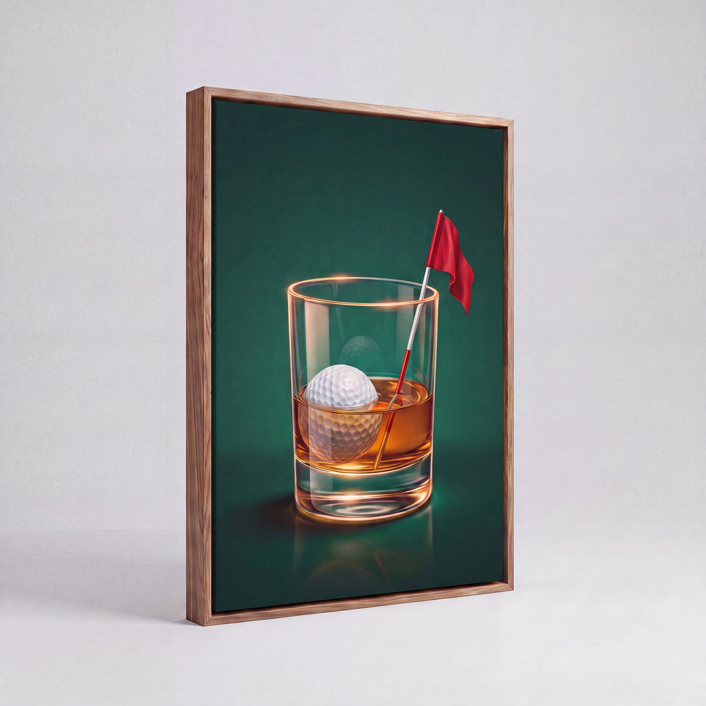 The 19th Hole | Golf Bar Retro Canvas Wall Art