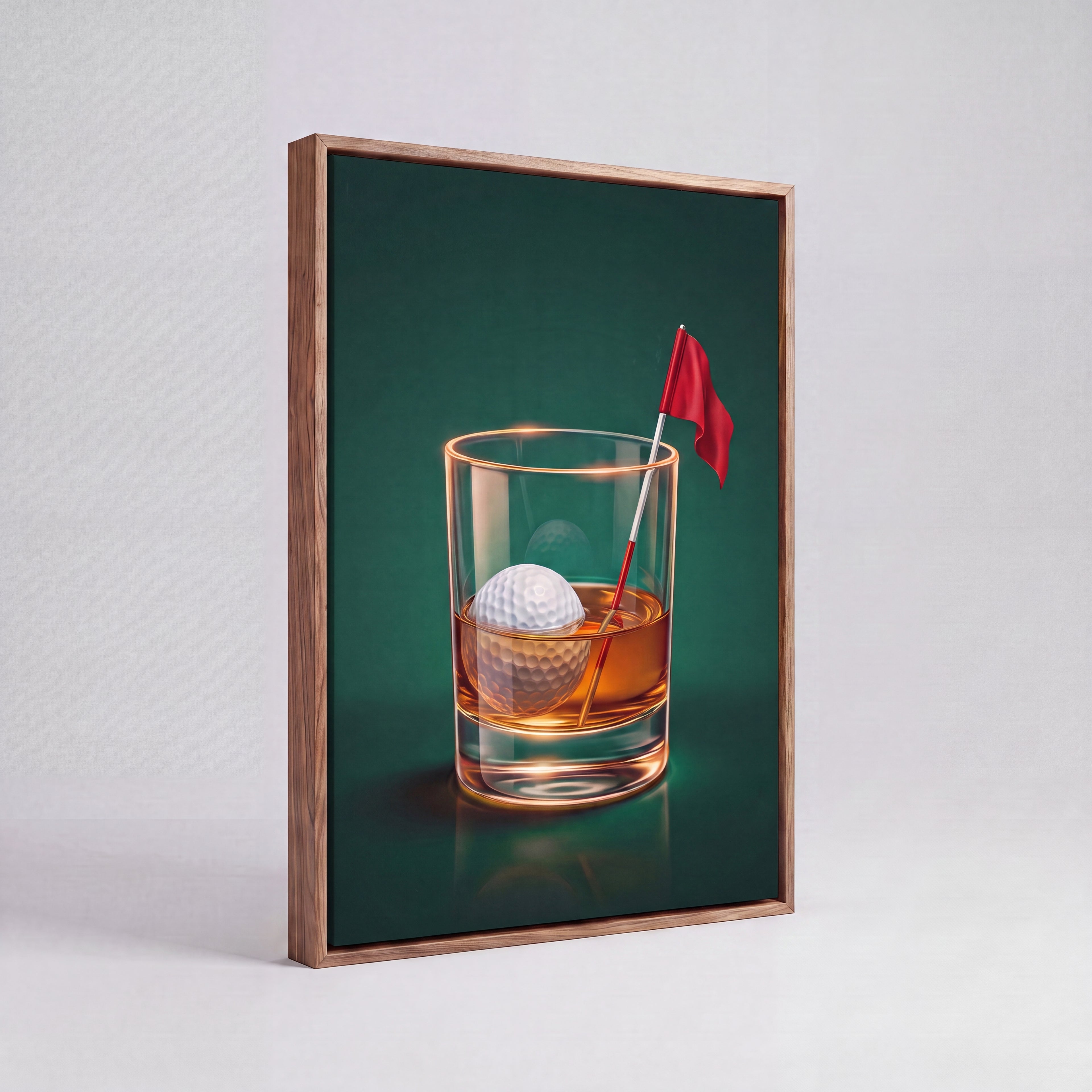 The 19th Hole | Golf Bar Retro Canvas Wall Art