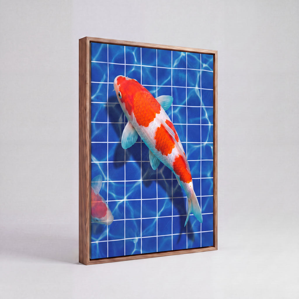 Kōhaku Koi | Japanese Streetwear Fish Canvas Wall Art