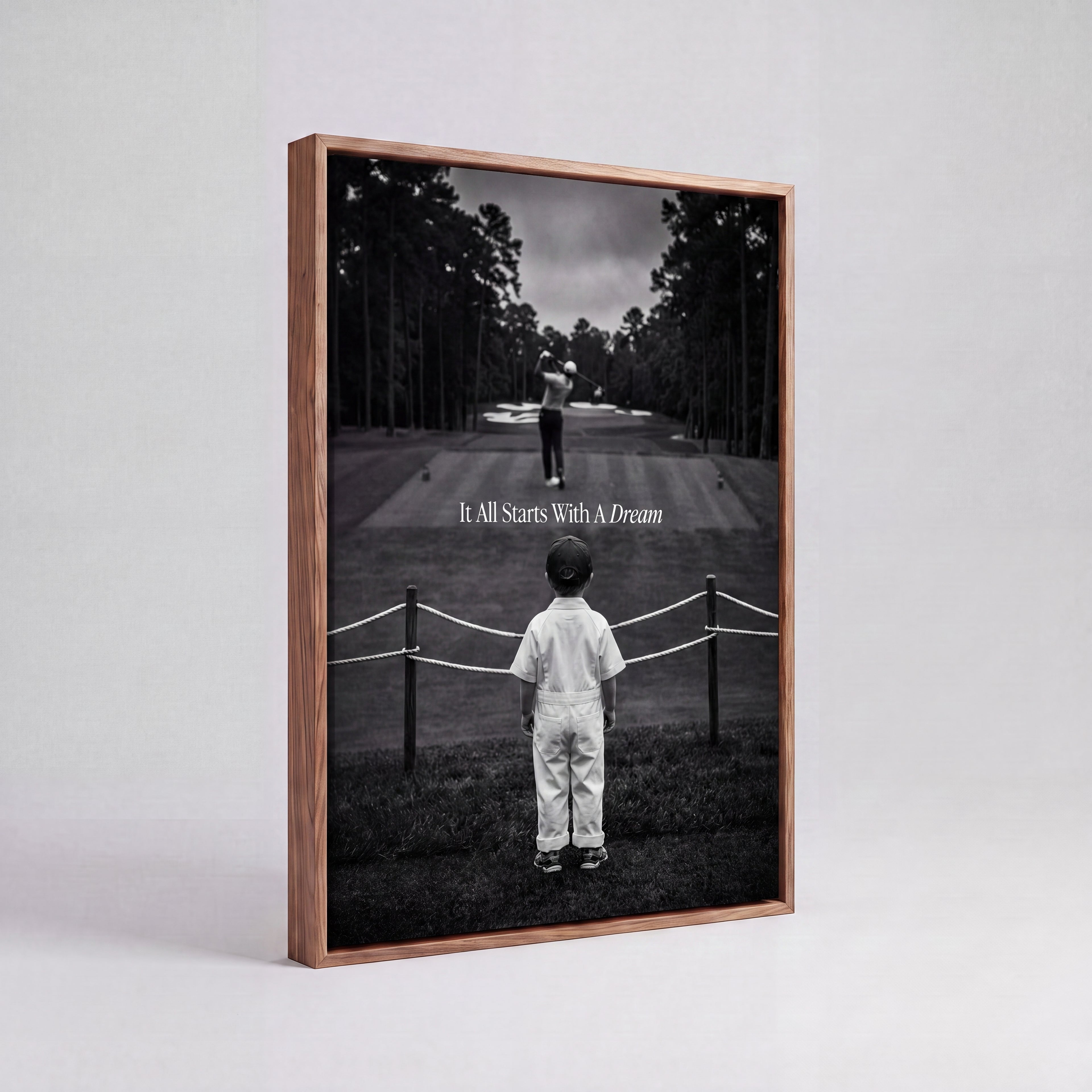 It All Starts With A Dream | Golf Course Canvas Wall Art