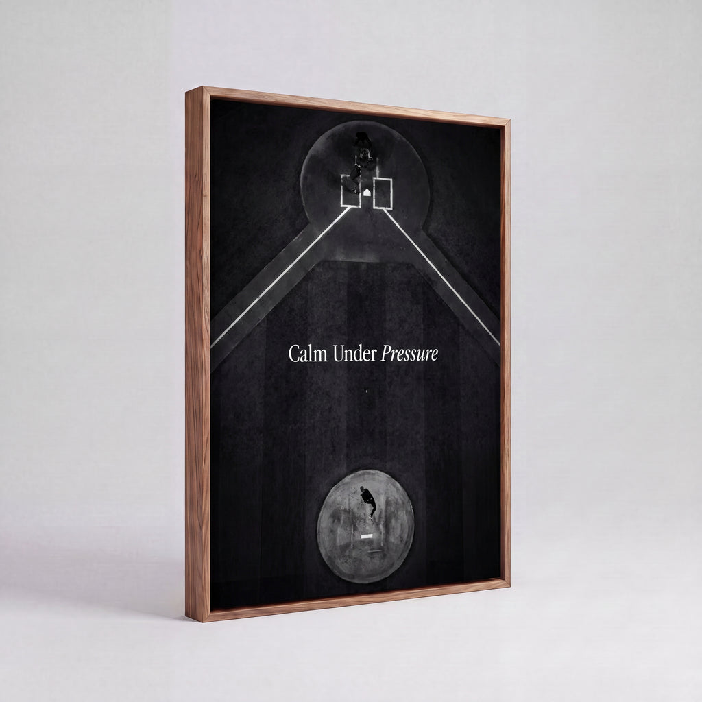 Calm Under Pressure | Baseball Mindset Canvas Wall Art