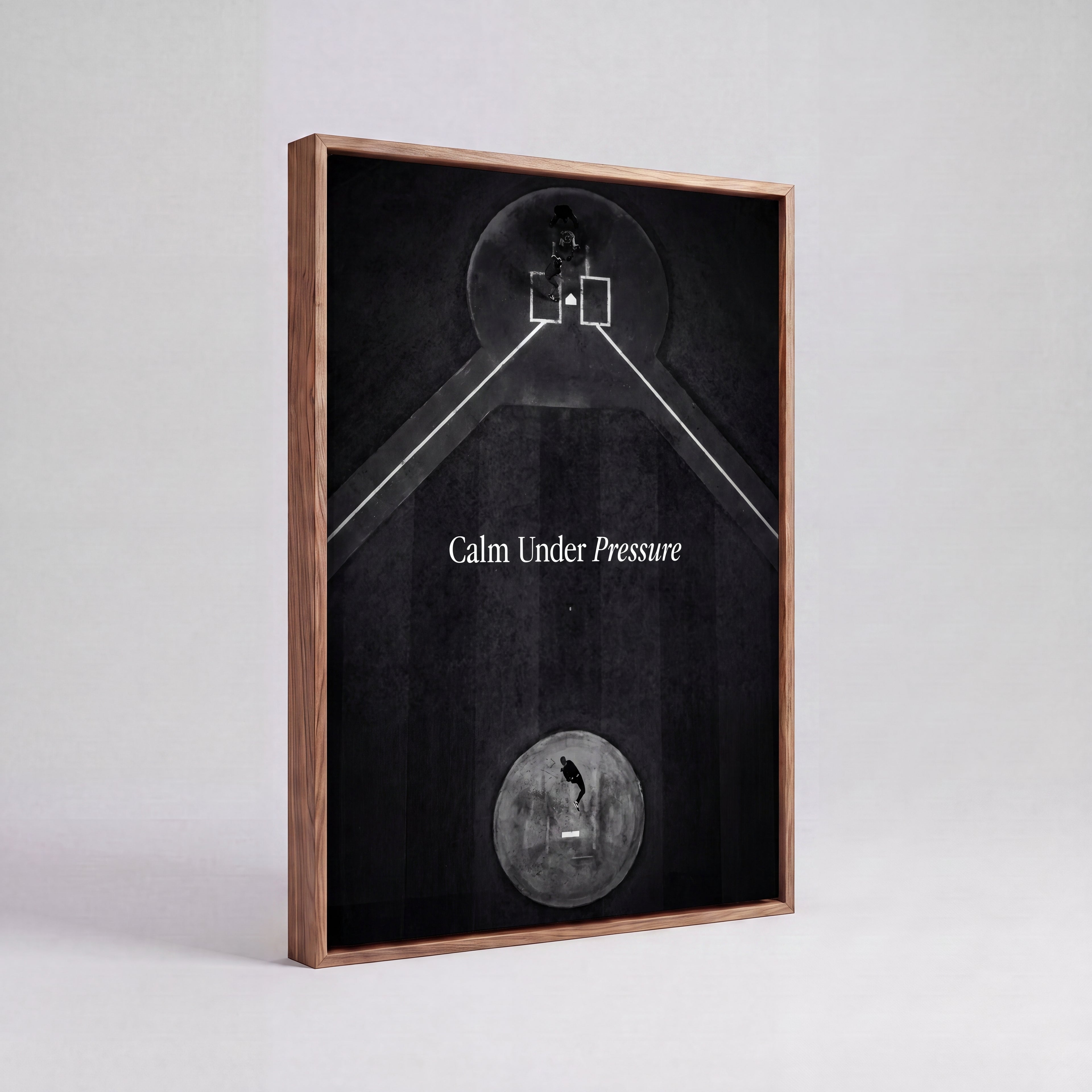 Calm Under Pressure | Baseball Mindset Canvas Wall Art