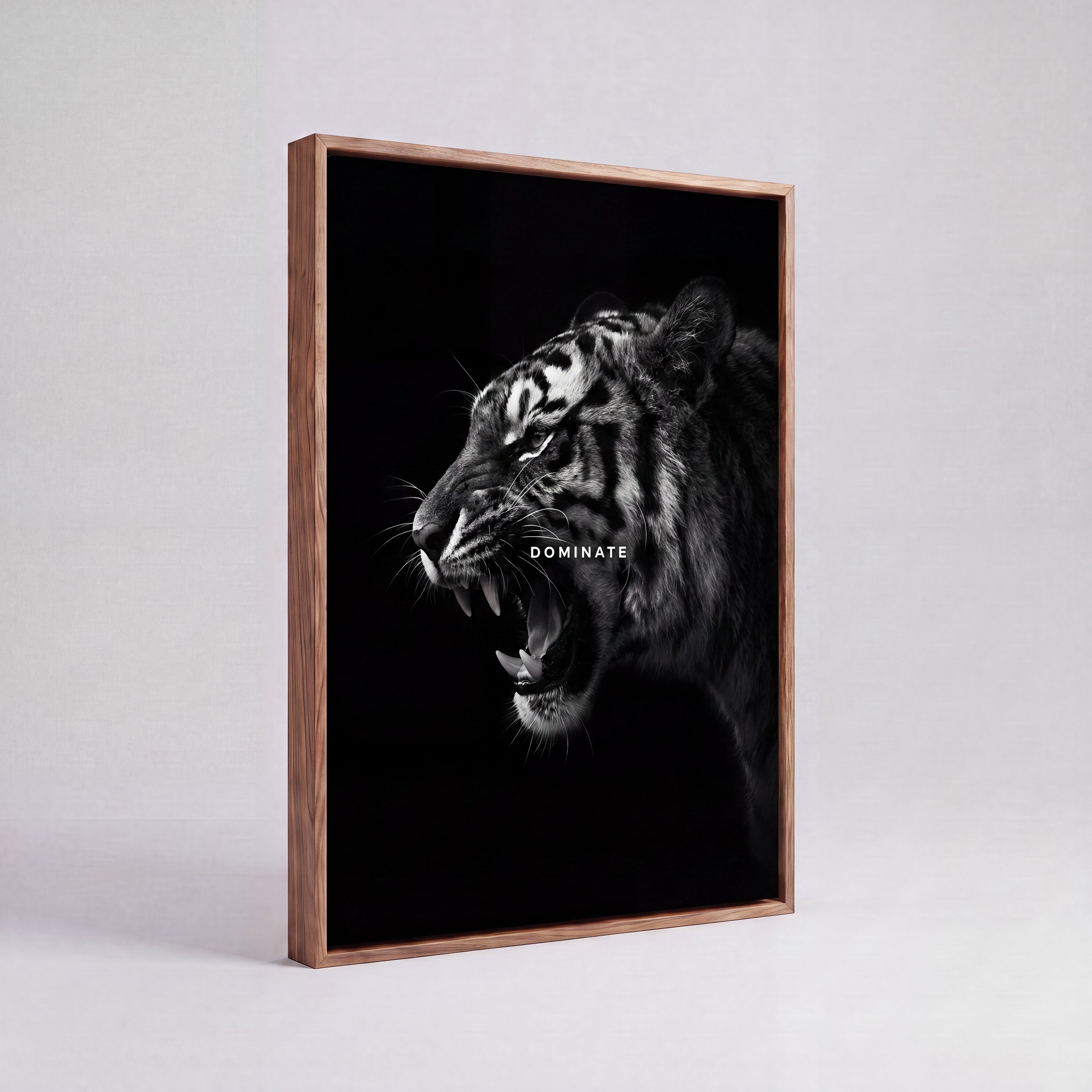 Dominate | Bold Motivational Typography Canvas Wall Art