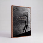 It All Starts With A Dream | Basketball Court Canvas Wall Art