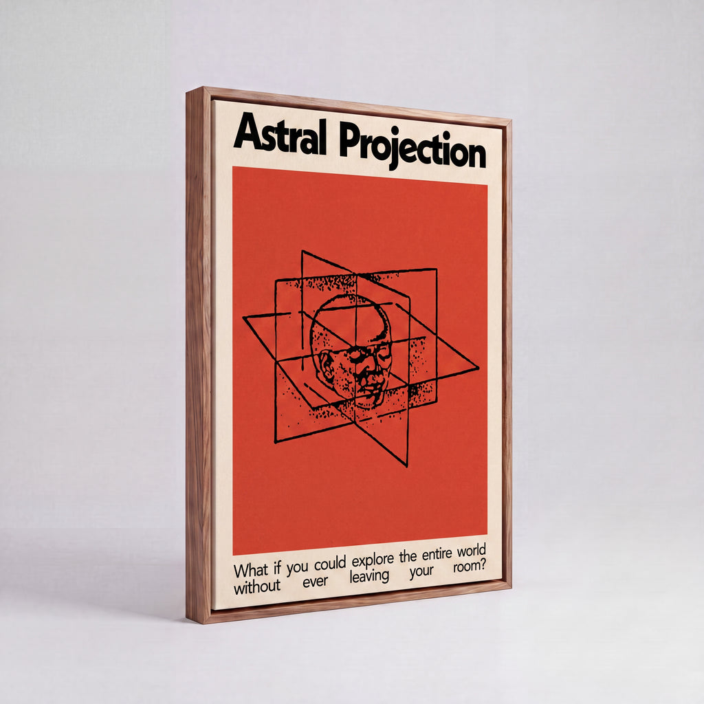 Astral Projection | Surreal Cosmic Meditation Canvas Wall Art