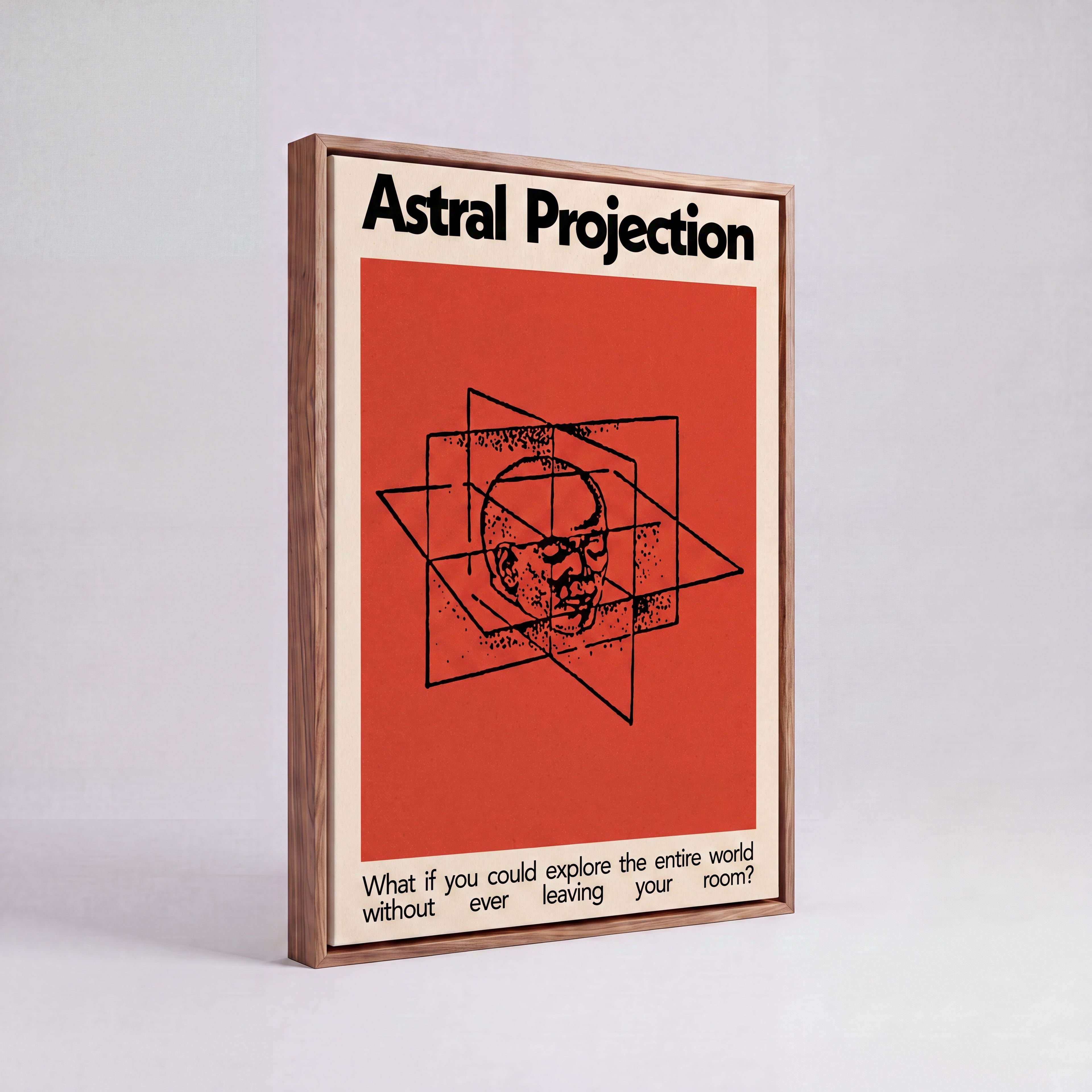 Astral Projection | Surreal Cosmic Meditation Canvas Wall Art