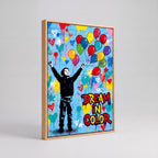Dream In Color | Vibrant Abstract Inspirational Canvas Wall Art