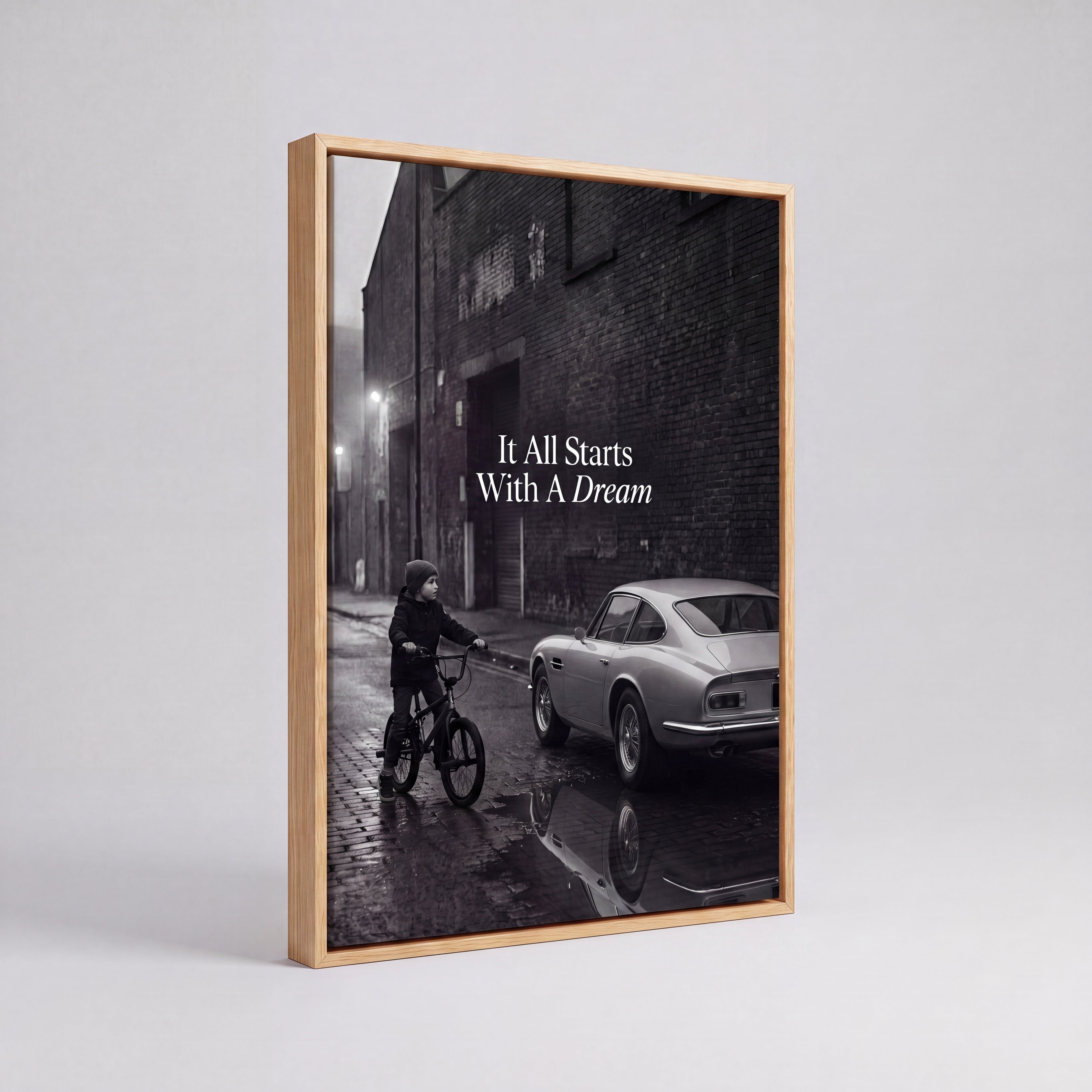It All Starts With A Dream | Luxury Supercar Canvas Wall Art