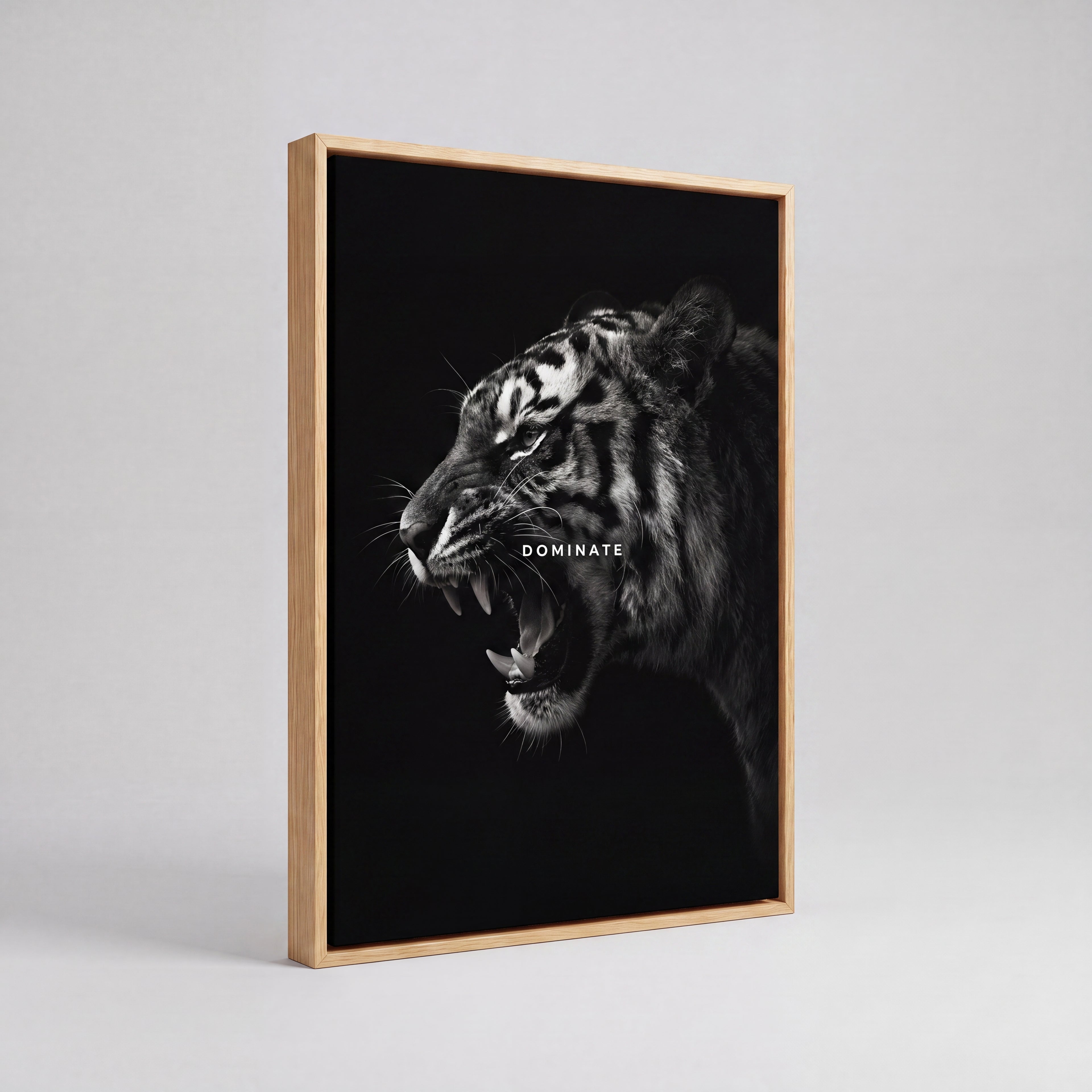 Dominate | Bold Motivational Typography Canvas Wall Art