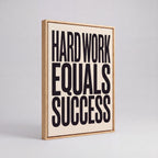 Hard Work Equals Success | Stoic Motivational Canvas Wall Art