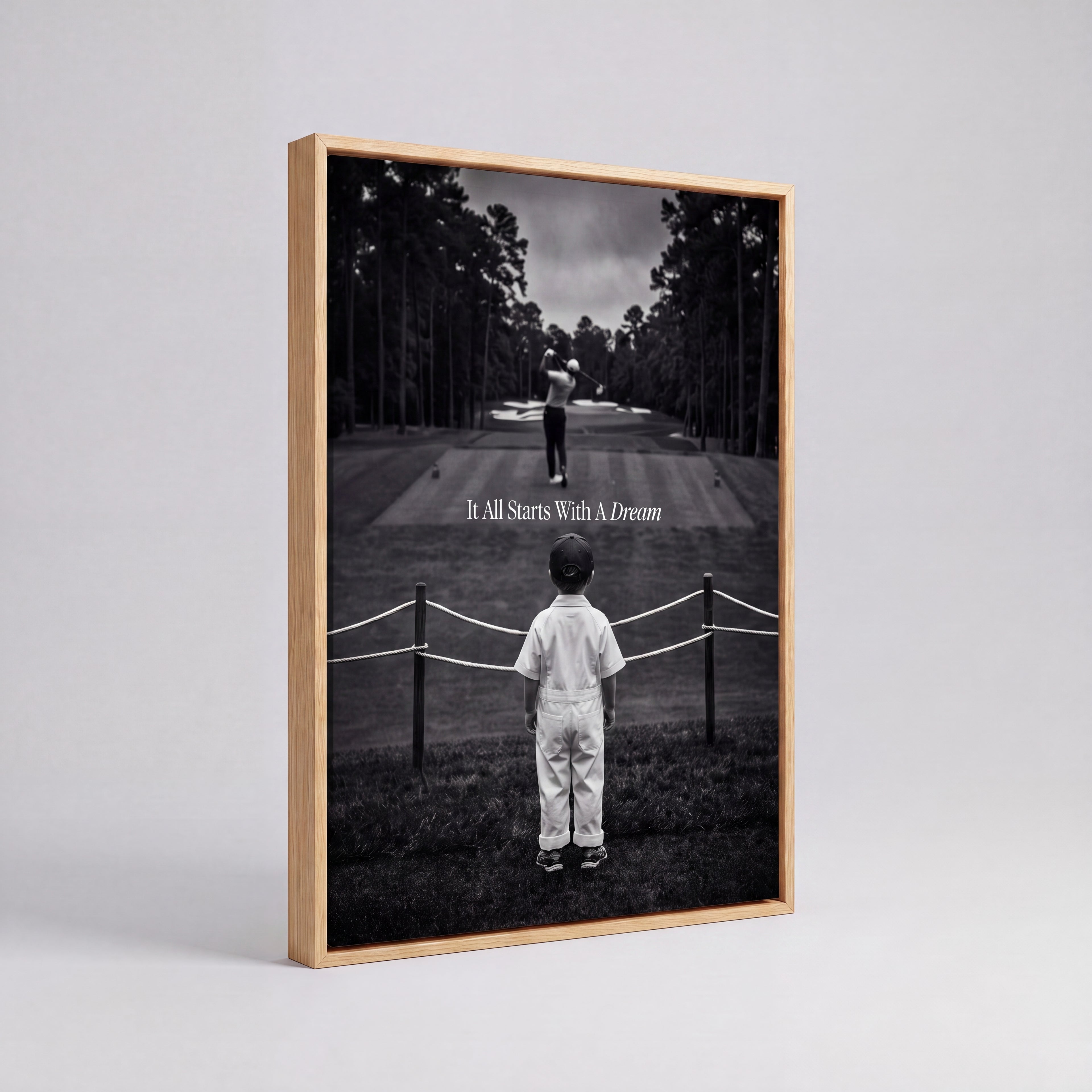 It All Starts With A Dream | Golf Course Canvas Wall Art
