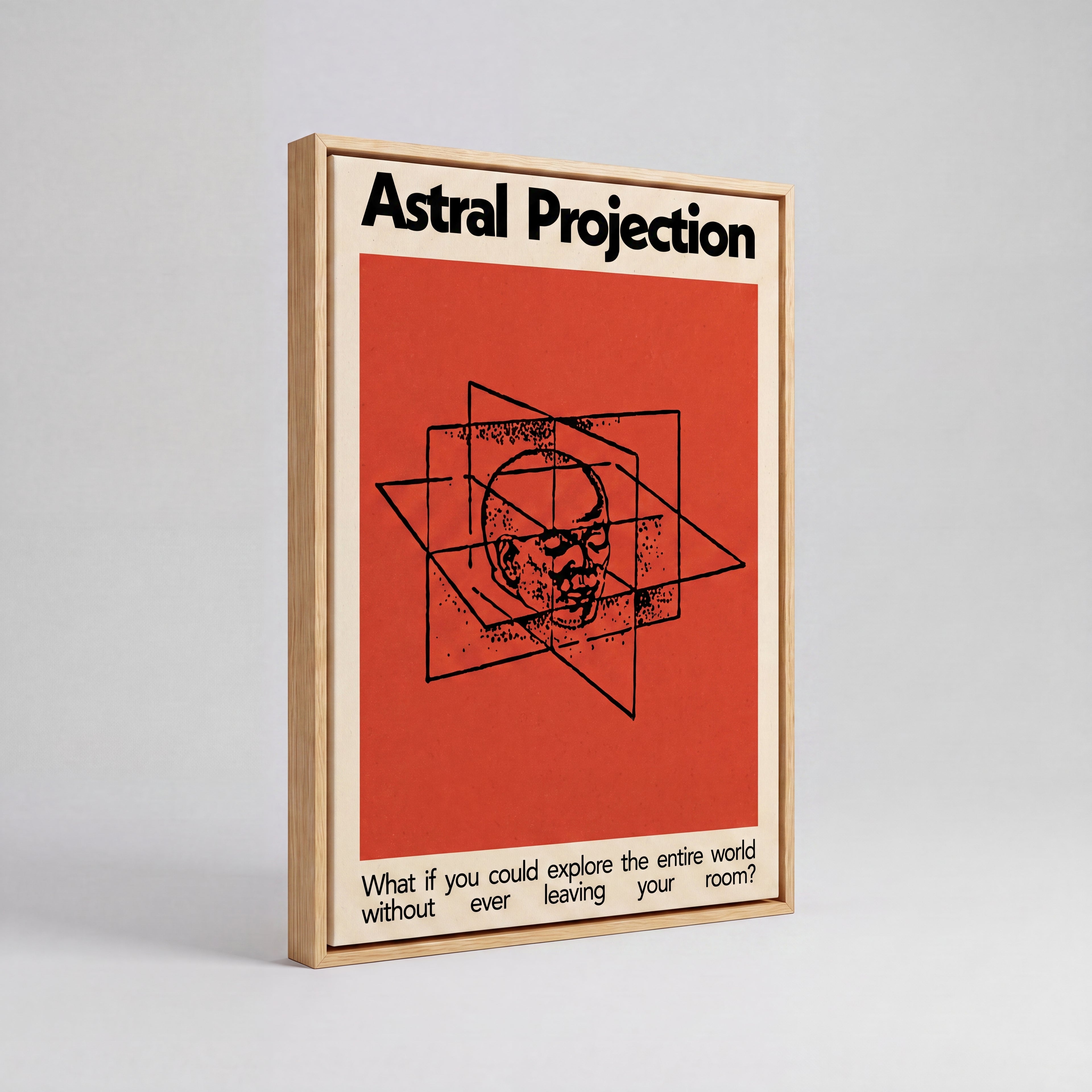 Astral Projection | Surreal Cosmic Meditation Canvas Wall Art