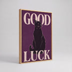 Good Luck | Japanese Lucky Cat Streetwear Canvas Wall Art