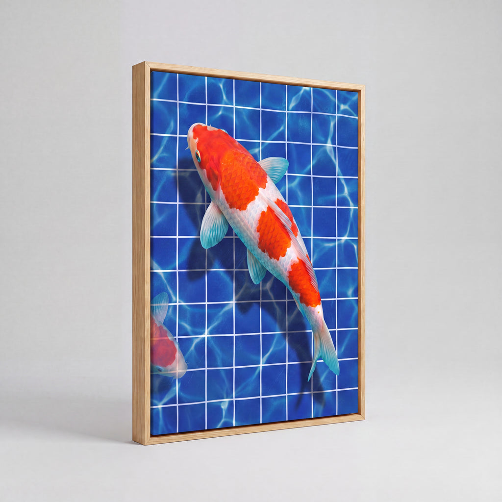 Kōhaku Koi | Japanese Streetwear Fish Canvas Wall Art