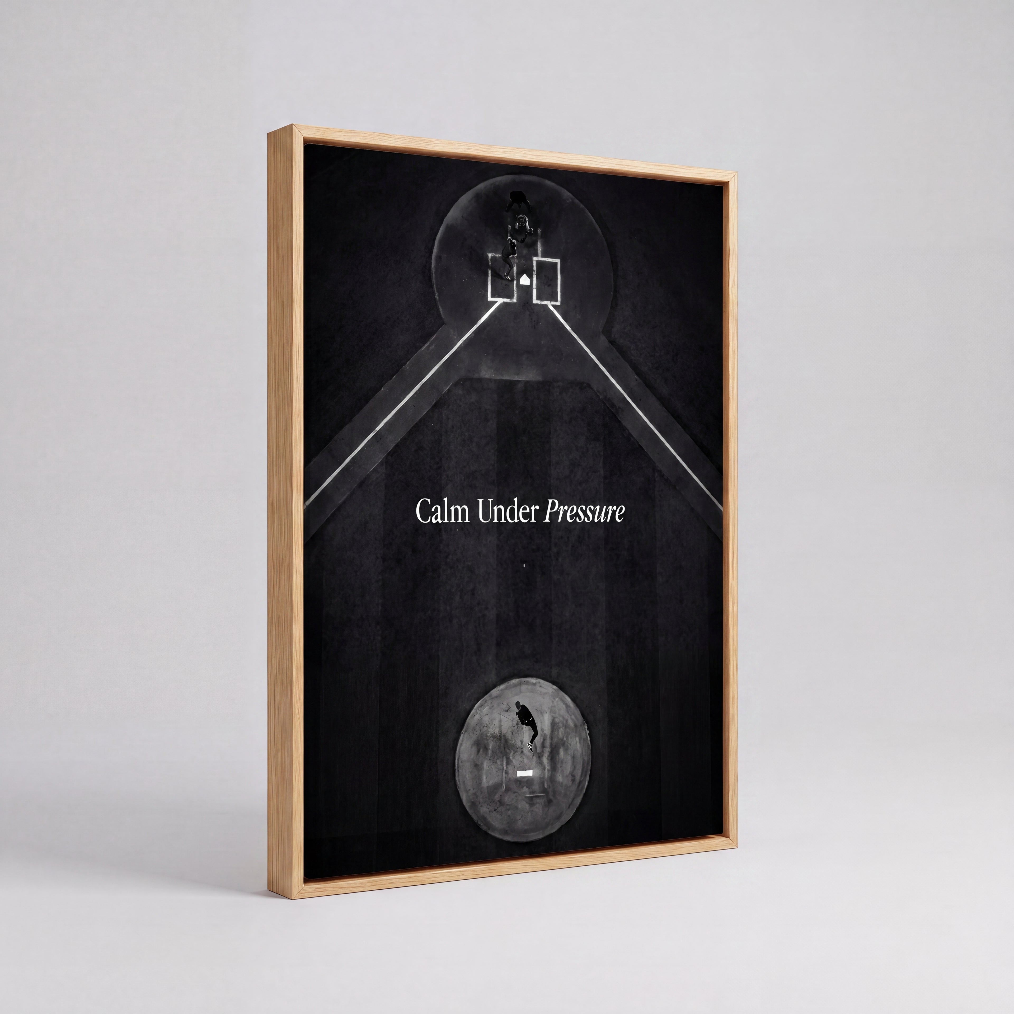 Calm Under Pressure | Baseball Mindset Canvas Wall Art
