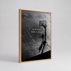 It All Starts With A Dream | Basketball Court Canvas Wall Art