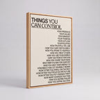 Things You Can Control | Stoic Mindset Canvas Wall Art